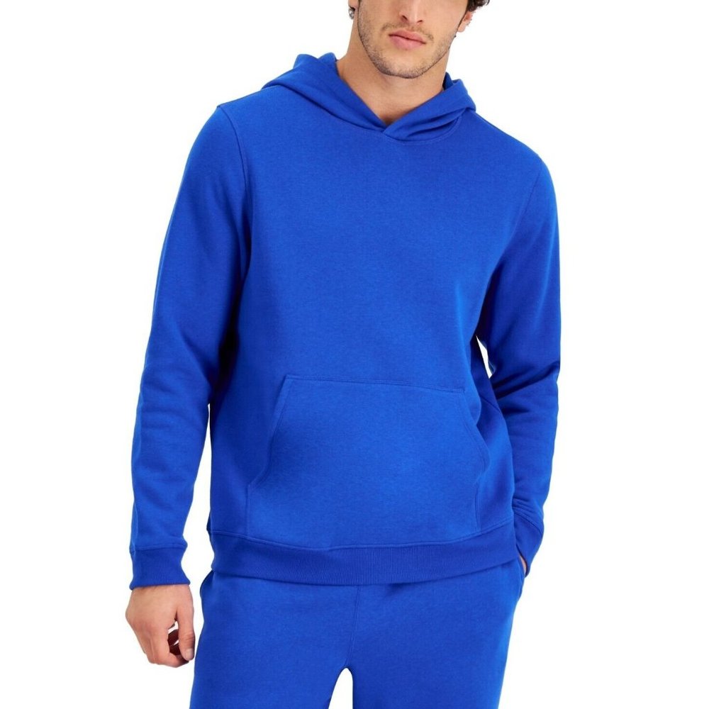 Id Ideology Men's Solid Fleece Hoodie Deep Cobalt Size Small NWOT II222AFA